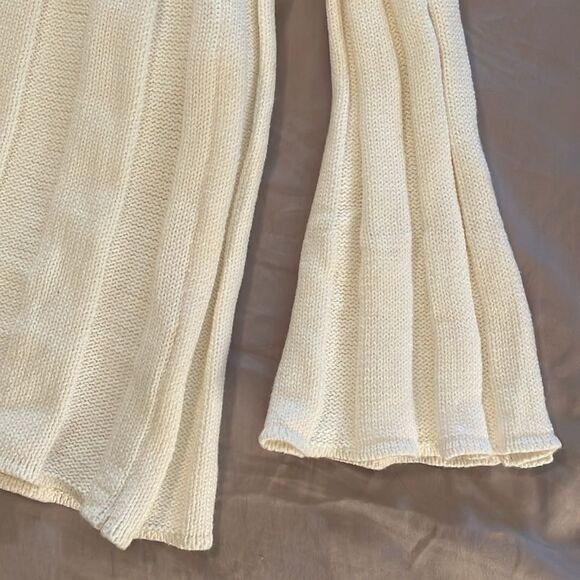 NWT Rue Stiic Anthropologie rib knit long sleeve maxi dress white size Large - Picture 10 of 10